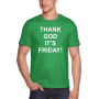 Marškinėliai Thank god it's Friday